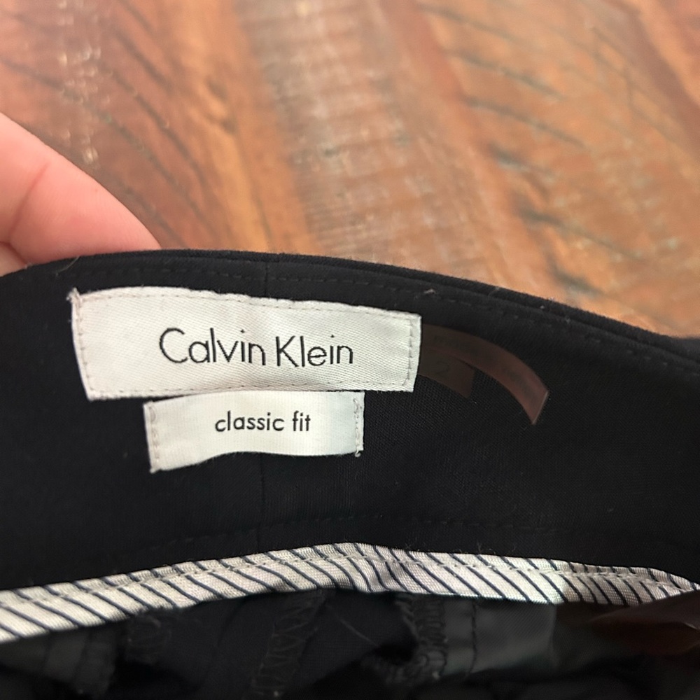 Calvin Klein Black and gray Classic Fit dress Pants